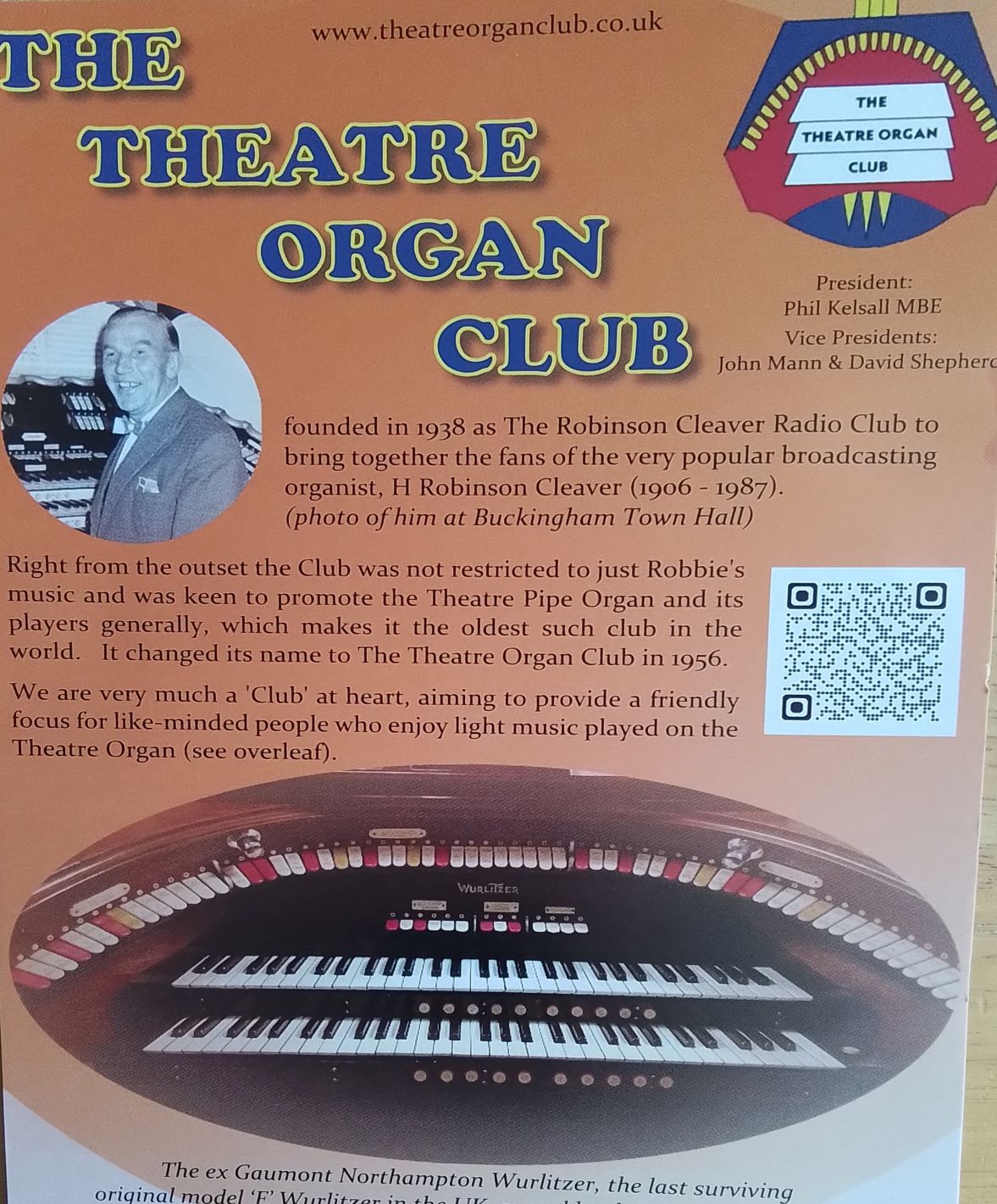 Theatre Organ Club Poster