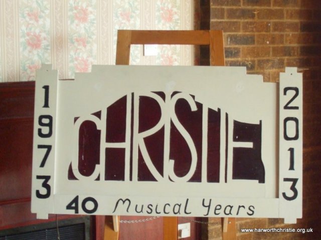 40th anniversary concert - commerative copy of the Christie music stand